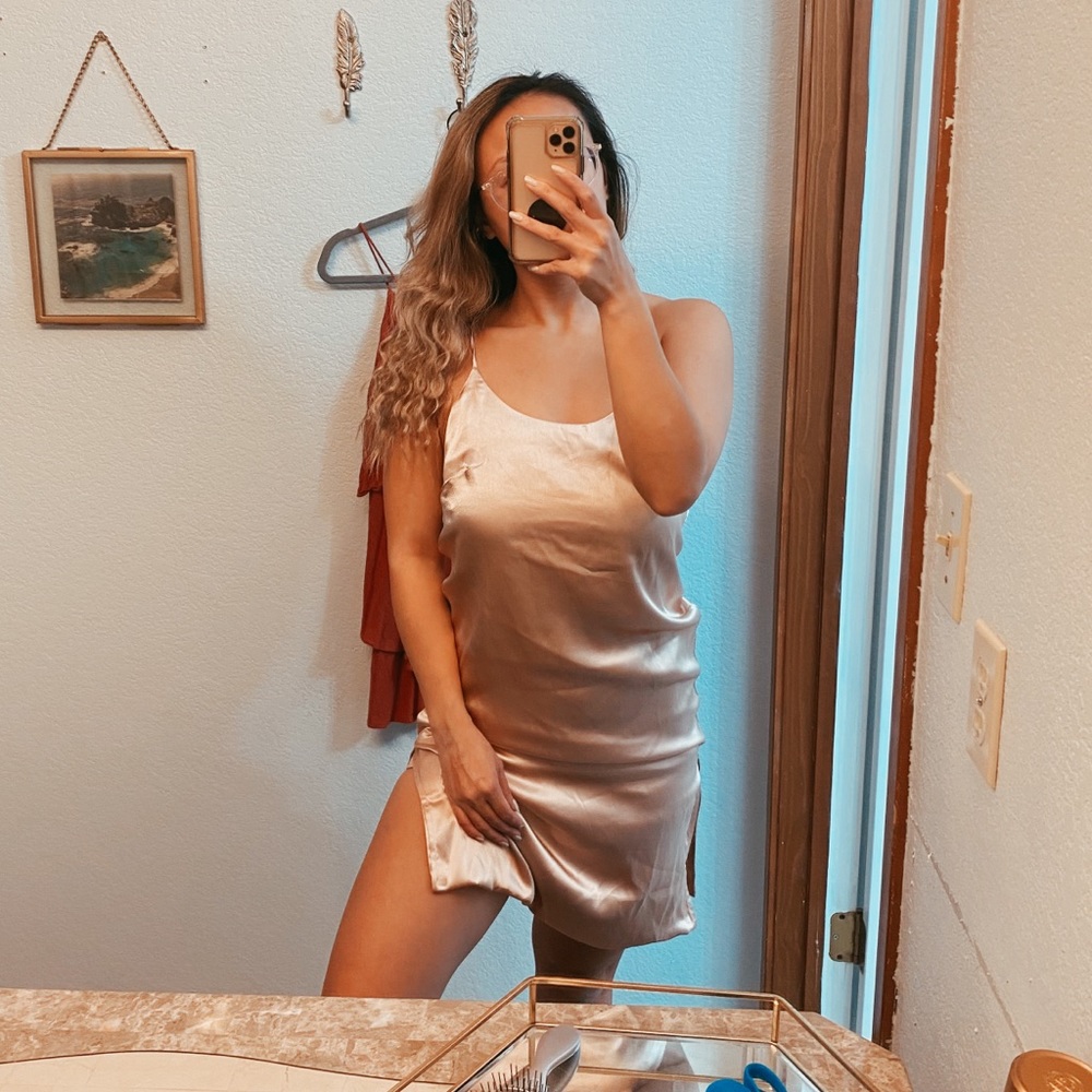 Zendaya Blush Slip Dress